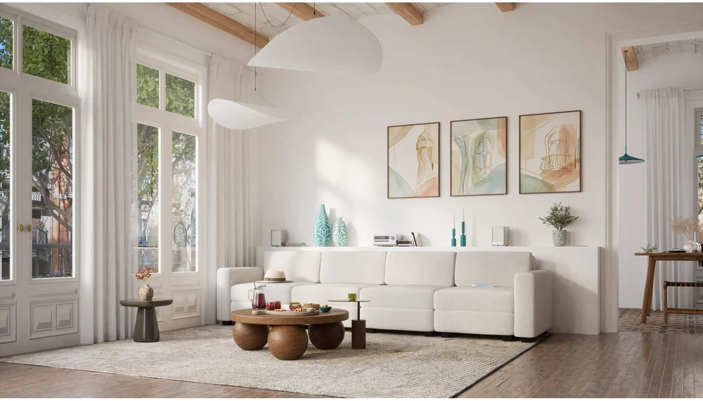 Citysofa 4 vietų modulinė sofa GRACIA - Kreminė smėlio