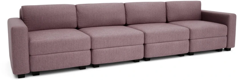 Citysofa 4 vietų modulinė sofa GRACIA - Dulsvai rožinė