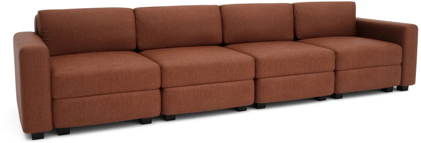 Citysofa 4 vietų modulinė sofa GRACIA - Terakota