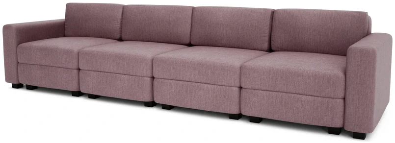 Citysofa 4 vietų modulinė sofa GRACIA - Dulsvai rožinė