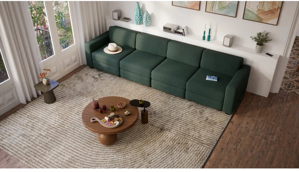 Citysofa 4 vietų modulinė sofa GRACIA - Žalia