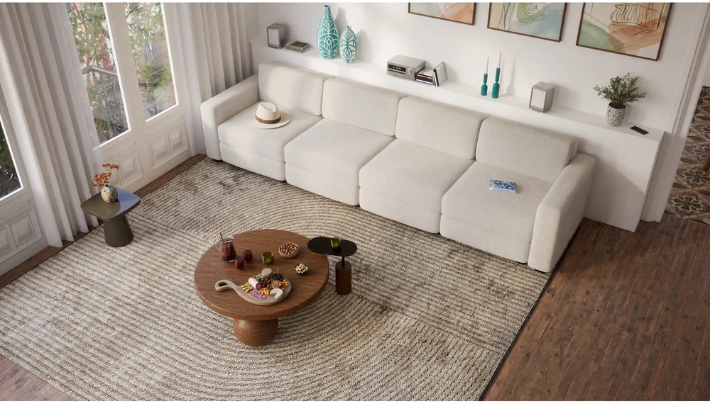 Citysofa 4 vietų modulinė sofa GRACIA - Kreminė smėlio