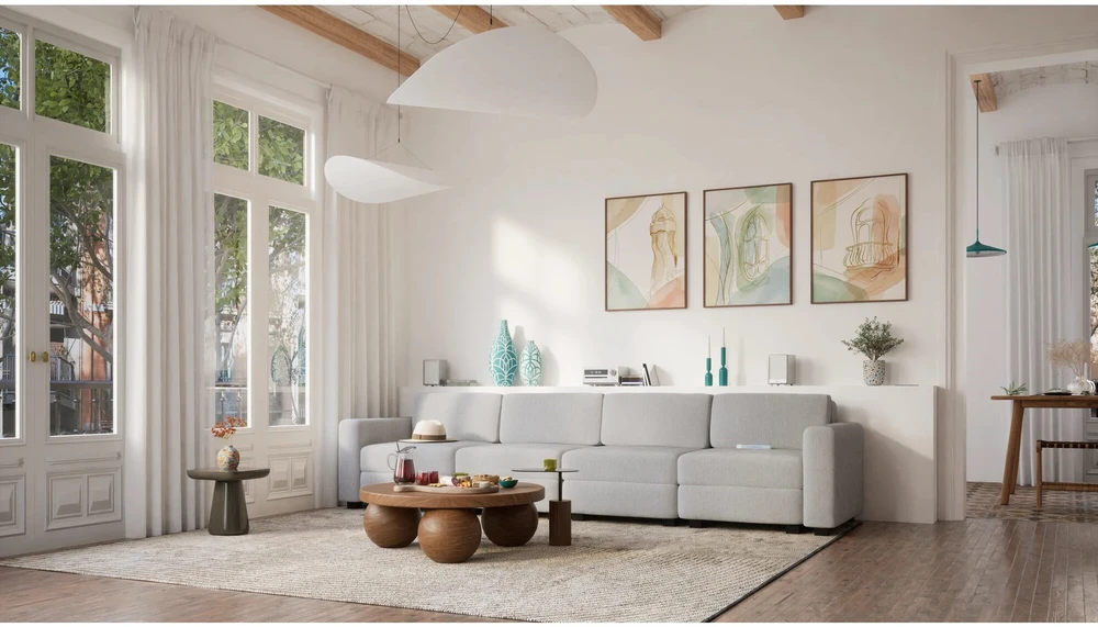 Citysofa 4 vietų modulinė sofa GRACIA - Pilka