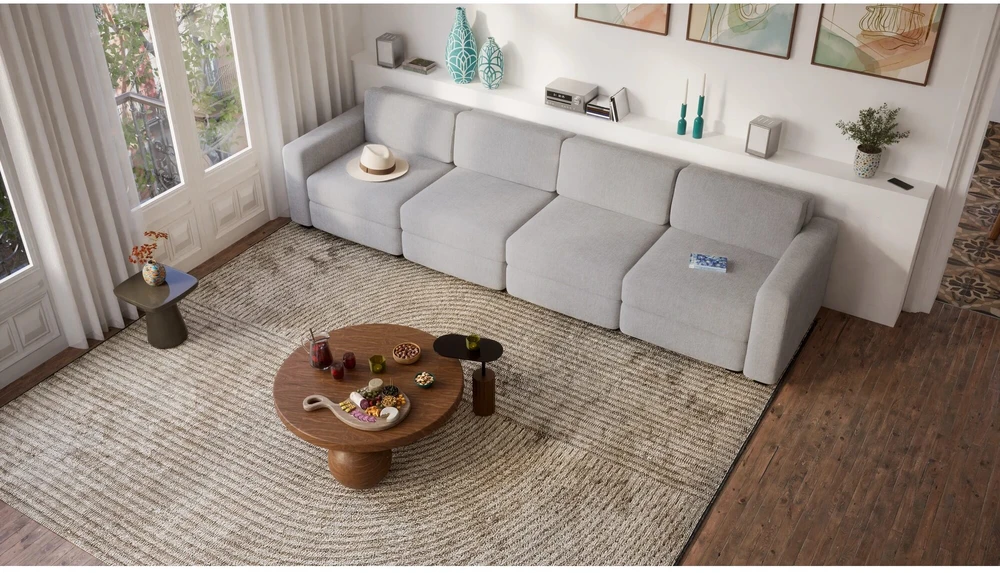 Citysofa 4 vietų modulinė sofa GRACIA - Pilka