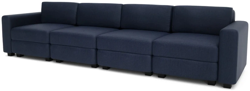 Citysofa 4 vietų modulinė sofa GRACIA - Tamsiai mėlyna
