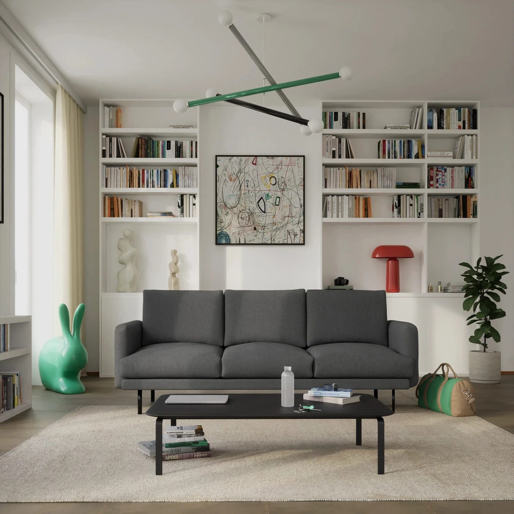 Citysofa 4 vietų sofa Brera - Tamsiai pilka
