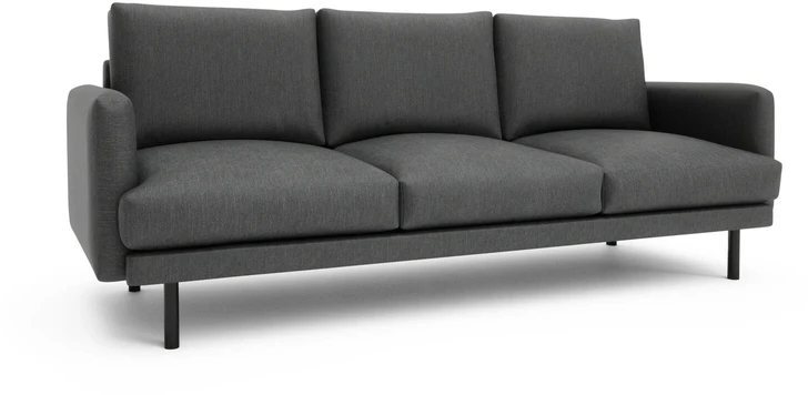 Citysofa 4 vietų sofa Brera - Tamsiai pilka