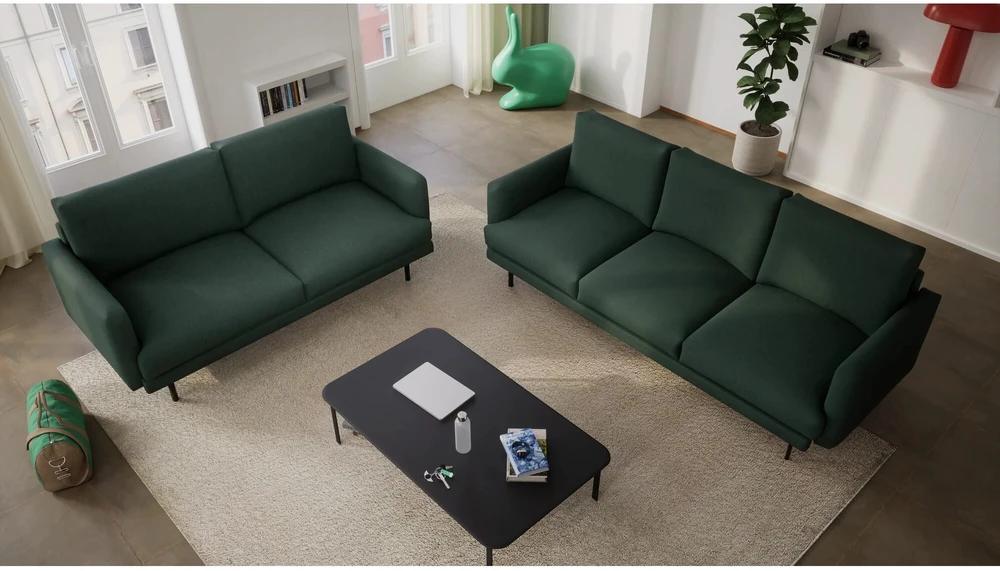 Citysofa 4 vietų sofa Brera - Žalia