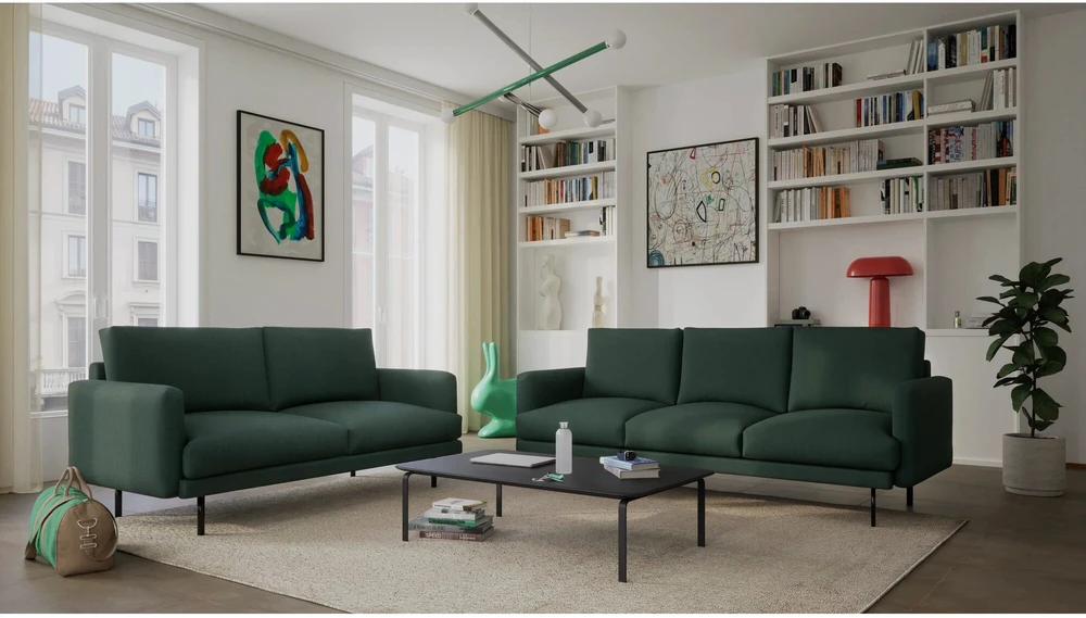 Citysofa 4 vietų sofa Brera - Žalia
