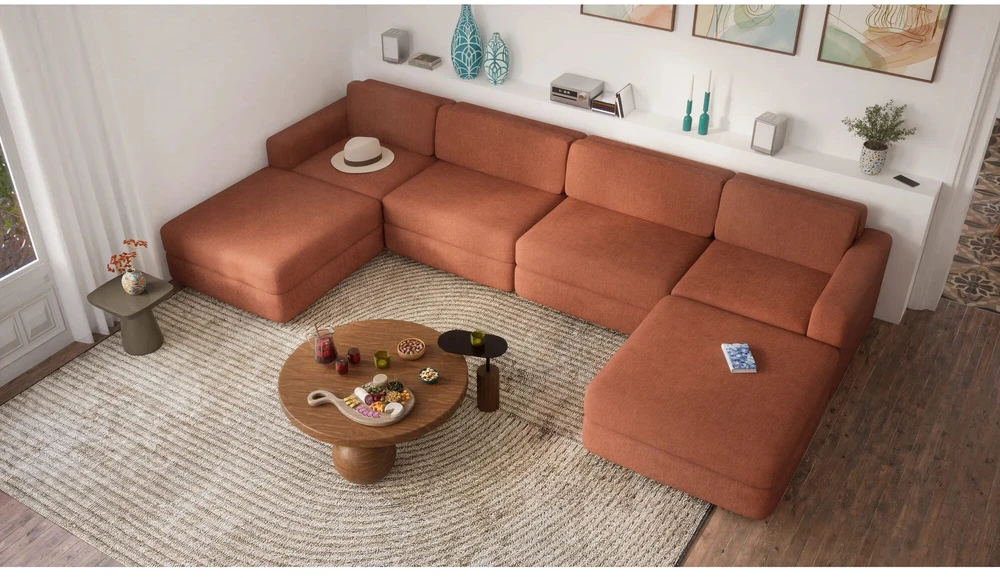 Citysofa Didelis vienetinis modulis GRACIA - Terakota