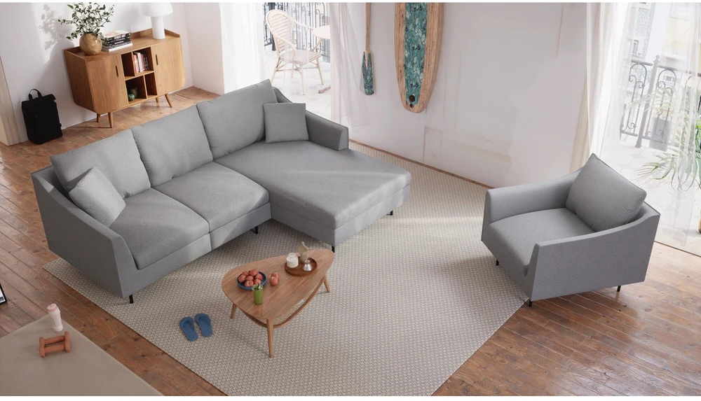Citysofa Fotelis Alfama - Pilka