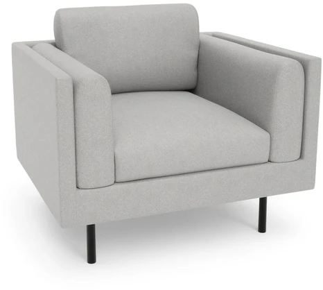 Citysofa Fotelis Chelsea - Sidabro