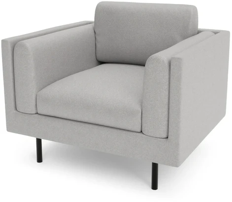 Citysofa Fotelis Chelsea - Sidabro