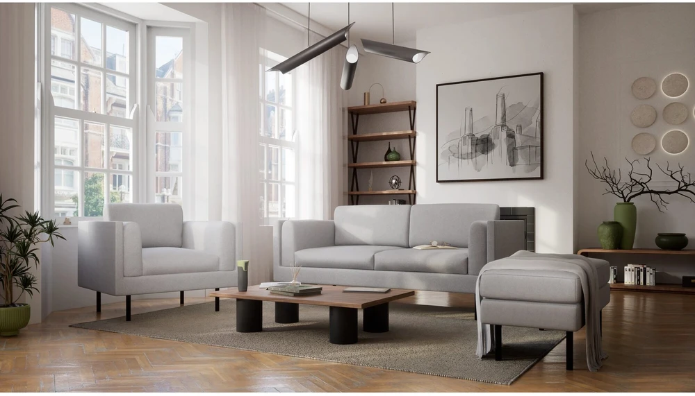 Citysofa Fotelis Chelsea - Sidabro