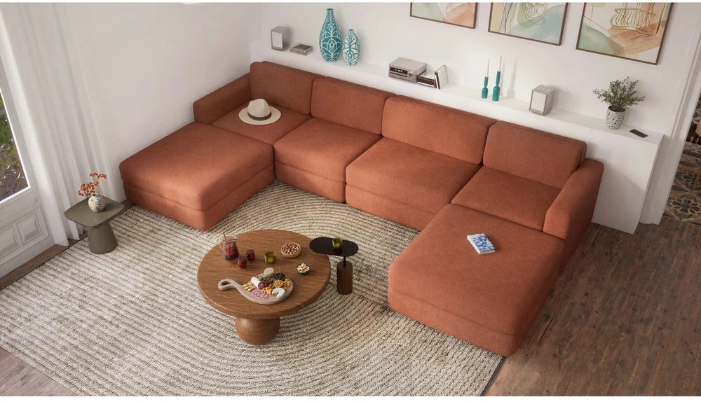 Citysofa Galinis modulis GRACIA - Terakota