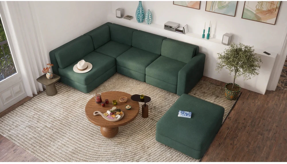 Citysofa Galinis modulis GRACIA - Žalia