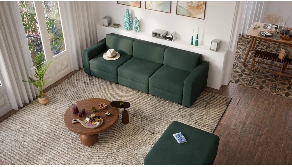Citysofa Galinis modulis GRACIA - Žalia