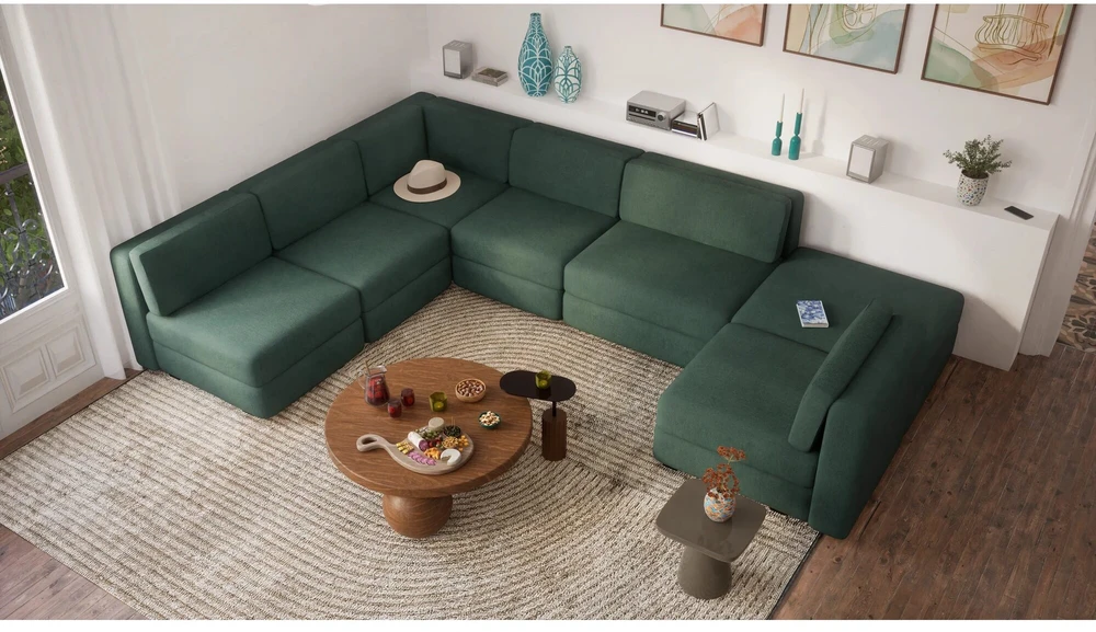 Citysofa Kampinis modulis GRACIA - Žalia