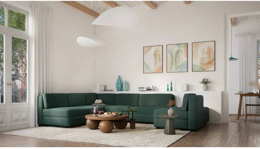 Citysofa Kampinis modulis GRACIA - Žalia