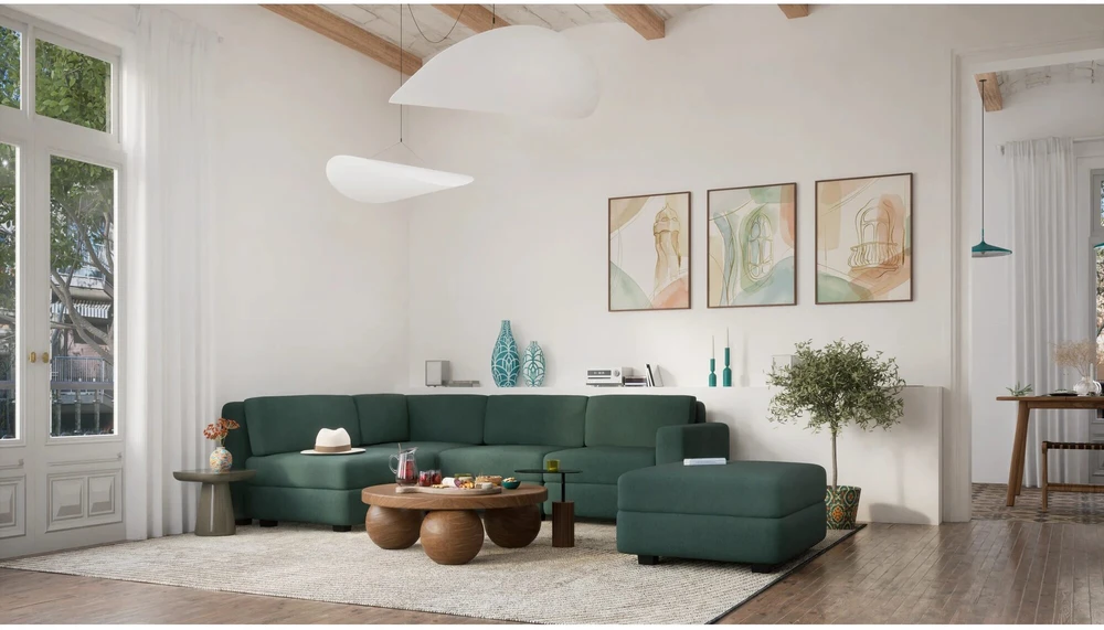 Citysofa Kampinis modulis GRACIA - Žalia