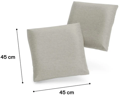 Citysofa Pagalvėlės GRACIA, 2 vnt. - Smėlio pilka