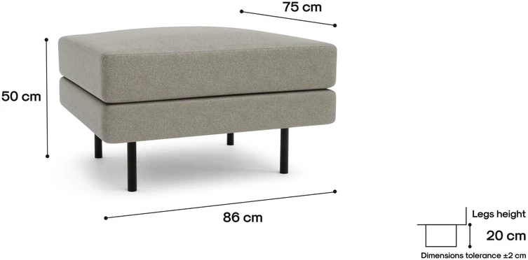 Citysofa Pufas CHELSEA - Taupe