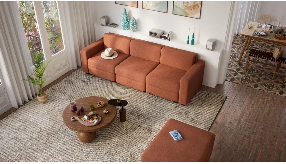 Citysofa Pufo modulis GRACIA - Terakota