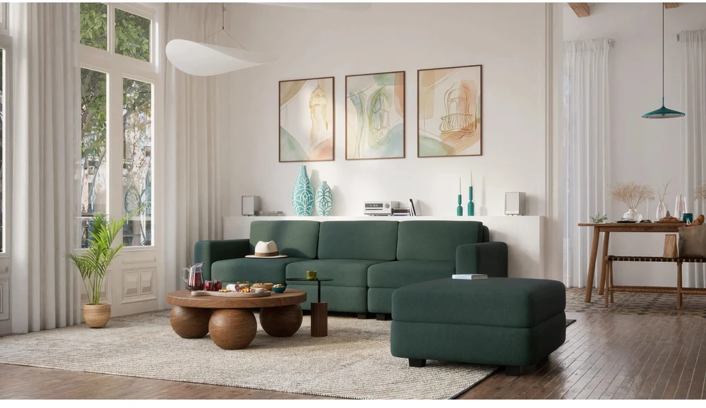 Citysofa Pufo modulis GRACIA - Žalia
