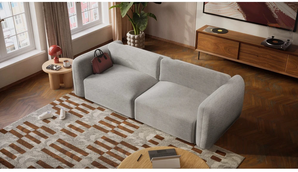 Citysofa Sofa-lova Norrebro - Sidabro