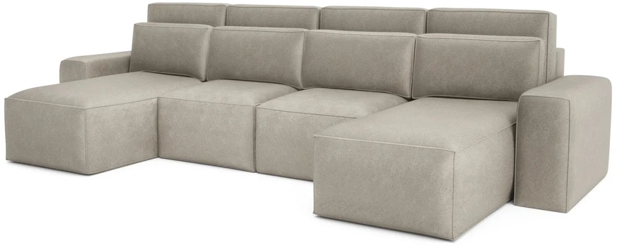 Citysofa U formos kampinė sofa-lova Jordaan - Kreminė