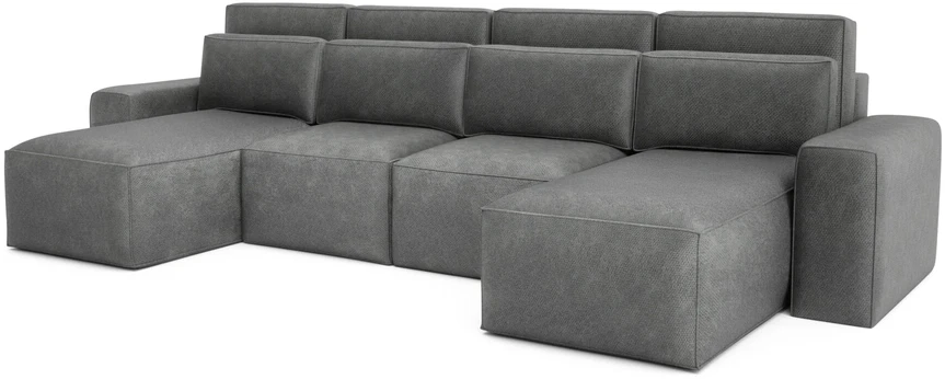 Citysofa U formos kampinė sofa-lova Jordaan - Pilka