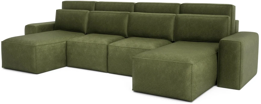 Citysofa U formos kampinė sofa-lova Jordaan - Kaki