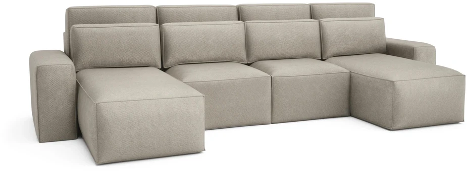 Citysofa U formos kampinė sofa-lova Jordaan - Kreminė