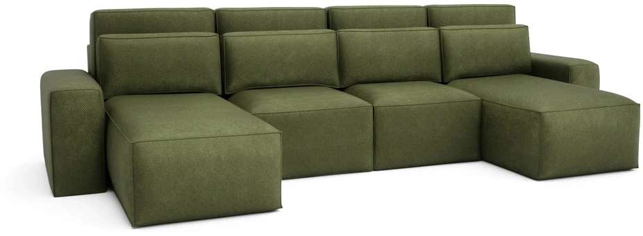 Citysofa U formos kampinė sofa-lova Jordaan - Kaki