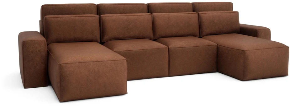 Citysofa U formos kampinė sofa-lova Jordaan - Plytų
