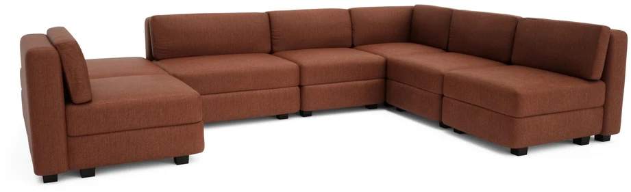 Citysofa U formos modulinė sofa GRACIA 160x340x230 cm - Terakota
