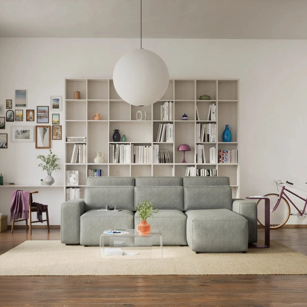 Citysofa Universali kampinė sofa-lova Jordaan - Pelenų