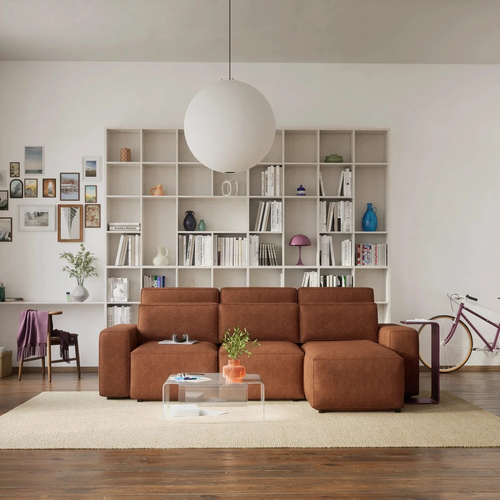 Citysofa Universali kampinė sofa-lova Jordaan - Plytų