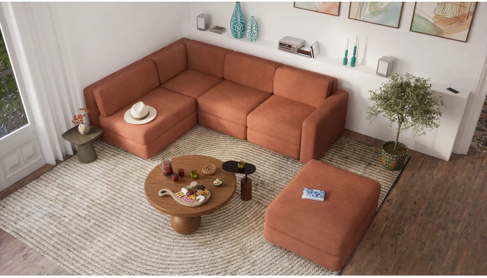 Citysofa Vienetinis modulis GRACIA - Terakota
