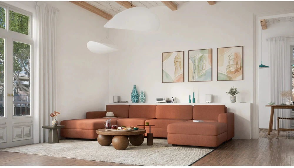 Citysofa Vienetinis modulis GRACIA - Terakota
