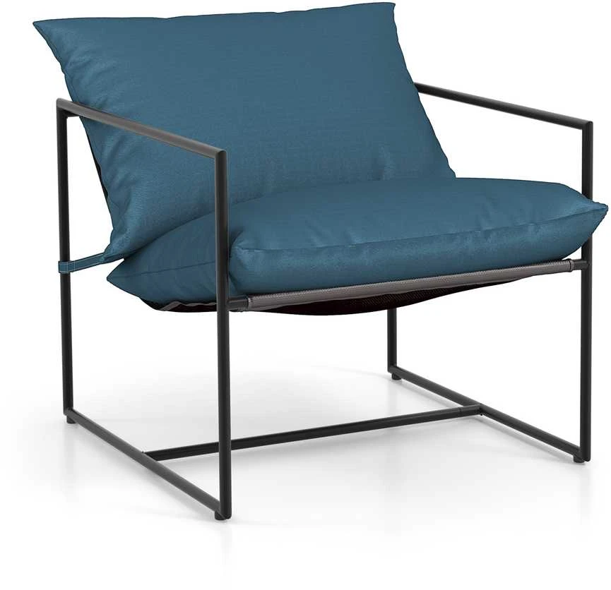 Promotions Akcentinė kėdė, 71,1x71,1x61 cm, tamsiai mėlyna