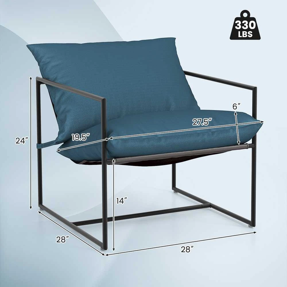 Promotions Akcentinė kėdė, 71,1x71,1x61 cm, tamsiai mėlyna