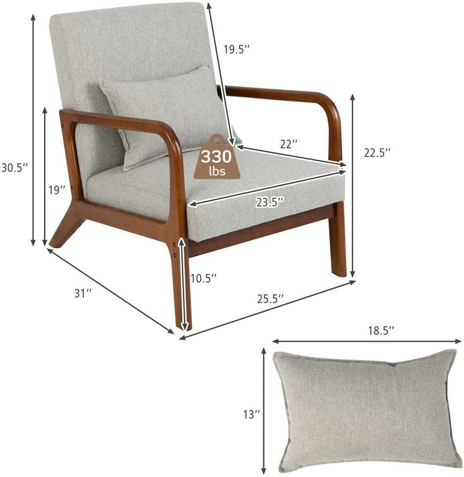 Promotions Akcentinė kėdė, 78,7x64,8x77,5 cm, pilka