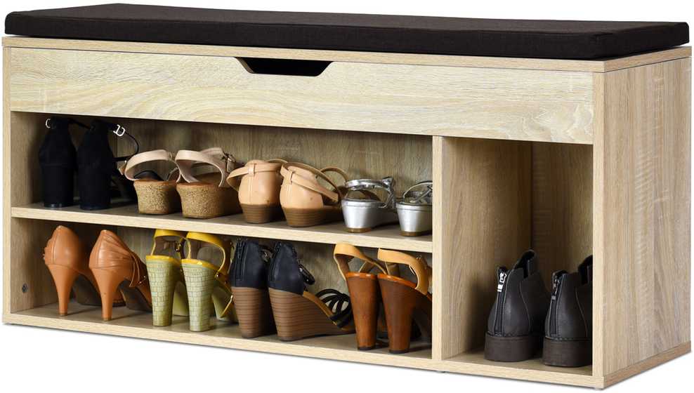 Promotions Bataių suoliukas, 104x48x30 cm, baltas, medis
