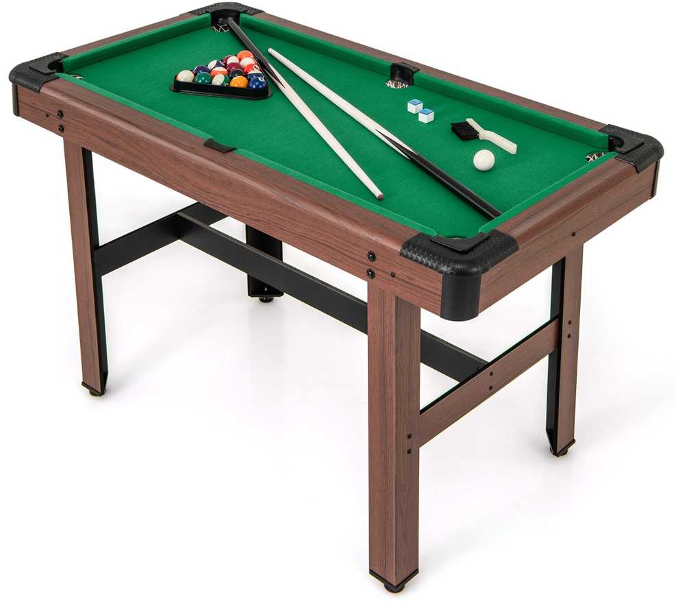 Promotions Biliardo stalas, 122x61x76 cm, Rudas ir Žalias