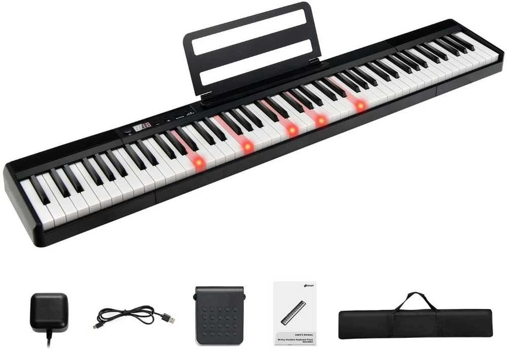 Promotions Elektrinis pianinas, 126x21x7 cm, Juodas