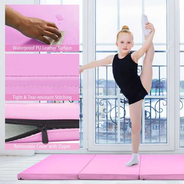 Promotions Gimnastikos kilimėlis, 240x116x5 cm, Rožinis