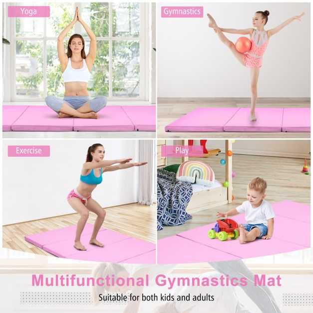 Promotions Gimnastikos kilimėlis, 240x116x5 cm, Rožinis