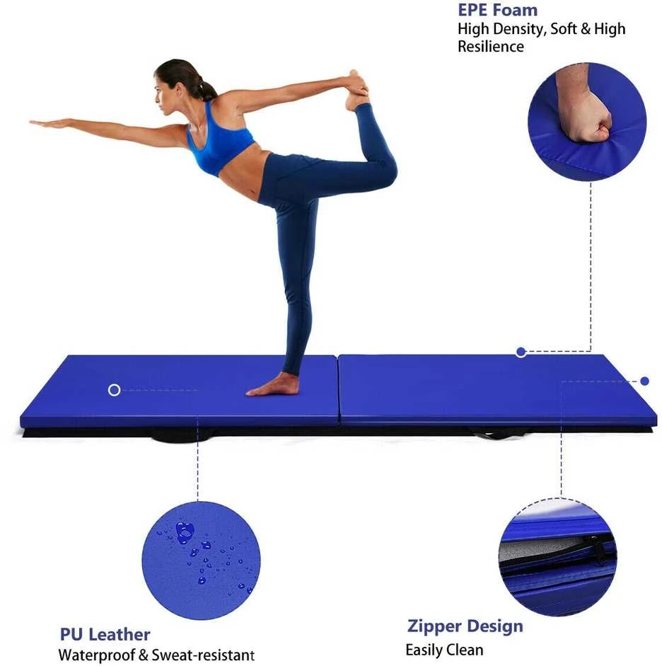 Promotions Gimnastikos kilimėlis, 182.9x61x4 cm, Mėlynas