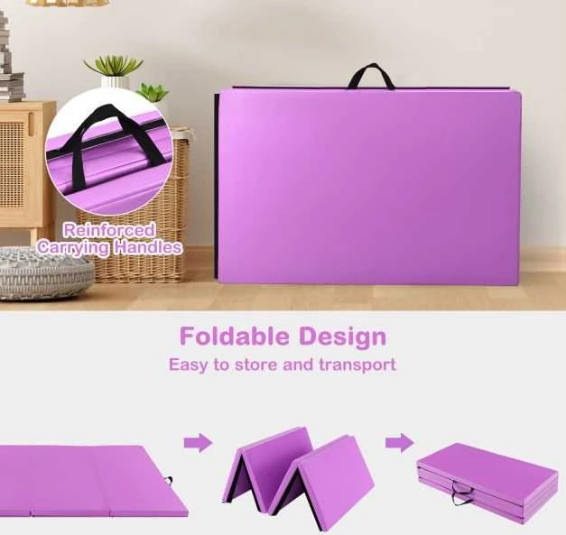 Promotions Gimnastikos čiužinys, 243.8x121.9x5.1 cm, Violetinė